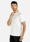 Wholesale Men's Sporty Plain Round Neck Short Sleeve Reflective Stripes Quick Dry Tee - Liuhuamall