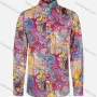 Wholesale Men's Casual Paisley Print Long Sleeve Shirt preview