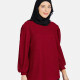 Women's Casual Plain Long Sleeve Blouse Maroon Clothing Wholesale Market -LIUHUA