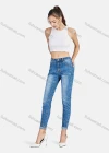 Wholesale Women's Casual Portrait Lines Distressed High Waist Skinny Fit Jean - Liuhuamall