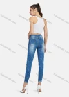 Wholesale Women's Casual Portrait Lines Distressed High Waist Skinny Fit Jean - Liuhuamall