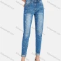 Wholesale Women's Casual Portrait Lines Distressed High Waist Skinny Fit Jean preview
