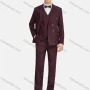 Wholesale Men's Formal Lapel Single Breasted Blazer & Waistcoat & Suit Pants 3-Piece Set 730-13# preview