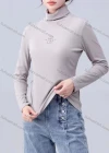 Wholesale Women's Casual Letter Print Turtleneck Long Sleeve Top - Liuhuamall