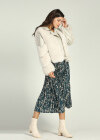 Wholesale Women's Fashion Lapel Collar Fuzzy Splicing Zipper PU Leather Jacket - Liuhuamall
