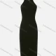 Wholesale Women's Sexy Spaghetti Strap Open Back Cross Straps Plain Bodycon Dress 31# Clothing Wholesale Market Liuhua