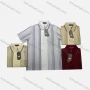 Wholesale Men's Casual Striped Short Sleeve Patch Pocket Polo Shirts preview