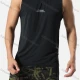 Wholesale Men's Athletic Workout Breathable Quick Dry Gym Tank Top 8026-4# Black Clothing Wholesale Market Liuhua