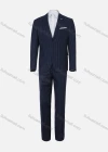 Wholesale Men's Business Striped Single Breasted Pockets Lapel Slim Fit Blazer & Trousers 2 Piece Sets - Liuhuamall