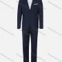 Wholesale Men's Business Striped Single Breasted Pockets Lapel Slim Fit Blazer & Trousers 2 Piece Sets preview