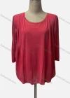 Wholesale Women's Casual Crew Neck 3/4 Sleeve Rhinestone Blouse - Liuhuamall
