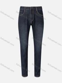 Wholesale Men's Casual Plain Slim Fit Washed Zip Patch Pockets Denim Jeans 968-3A#, LIUHUA CLOTHING WHOLESALE