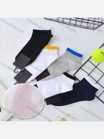 Wholesale Boys Comfy Colorblock Cushioned Crew Ankle Socks(10 Piece of Pack), LIUHUA CLOTHING WHOLESALE