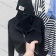 Wholesale Women's Casual Hooded Zipper Plain Knitted Jackets M904# Black Clothing Wholesale Market Liuhua