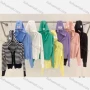 Wholesale Women's Casual Hooded Zipper Plain Knitted Jackets M904# preview