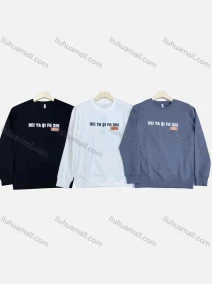 Wholesale Men's 100%Cotton Casual Letter Print Round Neck Long Sleeve T-Shirt, LIUHUA CLOTHING WHOLESALE