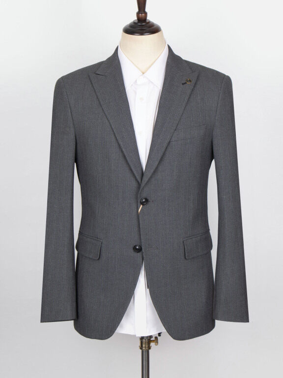 Men's Formal Plain Lapel Long Sleeve Two Buttons Flap Pockets Blazer Jackets, Clothing Wholesale Market -LIUHUA, MEN, Suits-Blazers