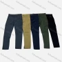 Wholesale Men's Casual Plain Flap Pockets Zip Decor Cargo Pant AK7373# preview