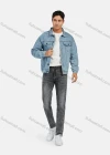 Wholesale Men's Casual Distressed High Waist Ankle Length Denim Pants - Liuhuamall
