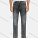 Wholesale Men's Casual Distressed High Waist Ankle Length Denim Pants Dark Gray Clothing Wholesale Market Liuhua