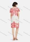 Wholesale Women's Elegant Short Sleeve Embroidered Lace Knee Length Dress - Liuhuamall