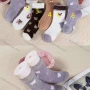 Wholesale Kid's Comfy Cartoon Print Crew Medium Coral Velvet Socks (10 pairs of socks in one package) preview