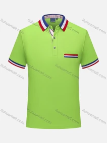Wholesale Men's Multicolor Striped Trim Patch Pocket Short Sleeve Polo Shirt 905#, LIUHUA CLOTHING WHOLESALE