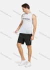 Wholesale Men's Athletic Letter Print Patch Pocket Running Shorts - Liuhuamall