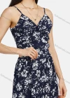 Wholesale Women's V Neck Twist Floral Zipper Back Cami & Pleated Wide Leg Pants 2-Piece Set 2209# - Liuhuamall