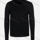 Wholesale Men's Casual Slim Fit Plain V Neck Long Sleeve Wool Blend Sweater 8101# Black Guangzhou Clothing Wholesale Market & Suppliers -LIUHUAMALL