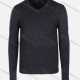 Wholesale Men's Casual Slim Fit Plain V Neck Long Sleeve Wool Blend Sweater 8101# Gray Guangzhou Clothing Wholesale Market & Suppliers -LIUHUAMALL