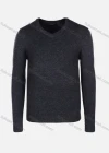 Wholesale Men's Casual Slim Fit Plain V Neck Long Sleeve Wool Blend Sweater 8101# - Liuhuamall