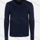 Wholesale Men's Casual Slim Fit Plain V Neck Long Sleeve Wool Blend Sweater 8101# Navy Guangzhou Clothing Wholesale Market & Suppliers -LIUHUAMALL