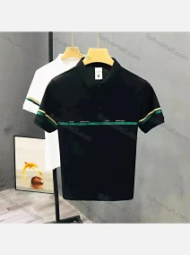 Wholesale Men's Short Sleeve Striped Polo Shirt, LIUHUA CLOTHING WHOLESALE
