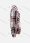 Wholesale Women's Casual Loose Fit Plaid Print Long Sleeve Flap Pockets Overshirt - Liuhuamall