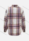 Wholesale Women's Casual Loose Fit Plaid Print Long Sleeve Flap Pockets Overshirt - Liuhuamall