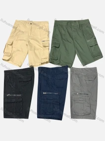 Wholesale Men's Casual Plain Flap Pockets Shorts, LIUHUA CLOTHING WHOLESALE