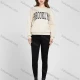 Wholesale Women's Casual Crew Neck Letter Print Long Sleeve Loose Fit Sweatshirt K1201# Ivory Clothing Wholesale Market Liuhua