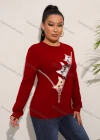 Wholesale Women's Casual Crew Neck Long Sleeve Graphic T-shirt - Liuhuamall