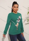 Wholesale Women's Casual Crew Neck Long Sleeve Graphic T-shirt - Liuhuamall