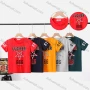 Wholesale Boy's Casual Star & Letter Print Round Neck Short Sleeve Modal Cotton Tee preview