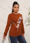 Wholesale Women's Casual Crew Neck Long Sleeve Graphic T-shirt - Liuhuamall