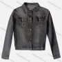Wholesale Women's Casual Collared Button Down Long Sleeve Ripped Wash Denim Jacket preview