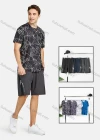 Wholesale Men's Athletic Short Sleeve Abstract Print T-shirts - Liuhuamall