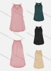 Wholesale Women's Summer Casual Notched Neck Plain Cami - Liuhuamall