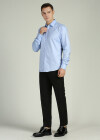 Wholesale Men's Button Down Long Sleeve Plain Formal Business Shirt - Liuhuamall