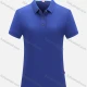 Wholesale Women's Casual Vented Hem Short Sleeve Polo Shirt 6882B# Medium Blue Clothing Wholesale Market Liuhua