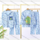 Wholesale Boys Cartoon Dinosaur Print Lapel Pocket Button Down Long Sleeve Lounge Pajamas 2 Piece Set 11# Blue Guangzhou Clothing Wholesale Market & Suppliers -LIUHUAMALL