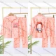 Wholesale Girls Cute Cartoon Lapel Pocket Button Down Long Sleeve Lounge Pajamas 2 Piece Set 12# Pink Guangzhou Clothing Wholesale Market & Suppliers -LIUHUAMALL