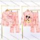 Wholesale Girls Lovely Cartoon Letter Lapel Pocket Button Down Long Sleeve Lounge Pajamas 2 Piece Set 3# Pink Guangzhou Clothing Wholesale Market & Suppliers -LIUHUAMALL